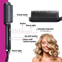 Load image into Gallery viewer, Hair Straightener Brush and Straightening Comb for Women