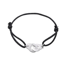 Load image into Gallery viewer, Moonmory Silver Handcuff Bracelet 925 Sterling Silver Wedding Bracelets For Women And Men Menottes Adjust France Style Jewelry