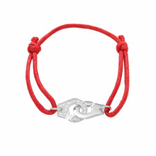 Load image into Gallery viewer, Moonmory Silver Handcuff Bracelet 925 Sterling Silver Wedding Bracelets For Women And Men Menottes Adjust France Style Jewelry