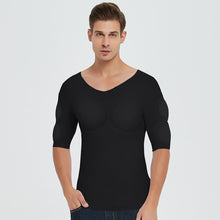 Load image into Gallery viewer, Men ABS Invisible Pads Shaper Fake Muscle Chest Tops Soft Protection Male Sponge Enhancers Undershirt