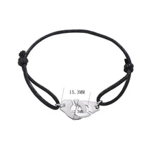 Load image into Gallery viewer, Moonmory Silver Handcuff Bracelet 925 Sterling Silver Wedding Bracelets For Women And Men Menottes Adjust France Style Jewelry