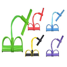 Load image into Gallery viewer, Home Fitness Elastic Band For Exercise Training Fitness Gum 4 Tube Resistance Bands Pedal Puller Training Equipment