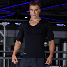 Load image into Gallery viewer, Men ABS Invisible Pads Shaper Fake Muscle Chest Tops Soft Protection Male Sponge Enhancers Undershirt