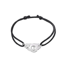 Load image into Gallery viewer, Moonmory Silver Handcuff Bracelet 925 Sterling Silver Wedding Bracelets For Women And Men Menottes Adjust France Style Jewelry