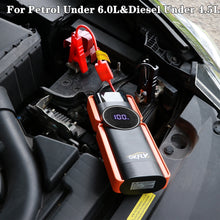 Load image into Gallery viewer, Portable 1000A Car Jump Starter 150PSI Air Compressor 14000mAh Power Bank Air Pump Tire Inflator Car Ignition Starter Booster