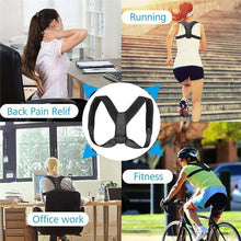 Load image into Gallery viewer, Posture Corrector-Back Brace for Men and Women- Fully Adjustable Straightener for Mid, Upper Spine Support- Neck, Shoulder, Clavicle, and Back Pain Relief-Breathable