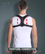 Load image into Gallery viewer, Posture Corrector-Back Brace for Men and Women- Fully Adjustable Straightener for Mid, Upper Spine Support- Neck, Shoulder, Clavicle, and Back Pain Relief-Breathable