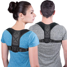 Load image into Gallery viewer, Posture Corrector-Back Brace for Men and Women- Fully Adjustable Straightener for Mid, Upper Spine Support- Neck, Shoulder, Clavicle, and Back Pain Relief-Breathable
