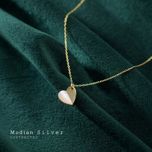 Modian Romantic Hearts Pendant Necklace for Women