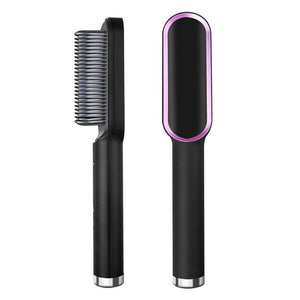 Hair Straightener Brush and Straightening Comb for Women