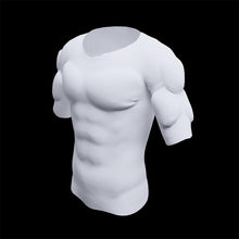 Load image into Gallery viewer, Men ABS Invisible Pads Shaper Fake Muscle Chest Tops Soft Protection Male Sponge Enhancers Undershirt
