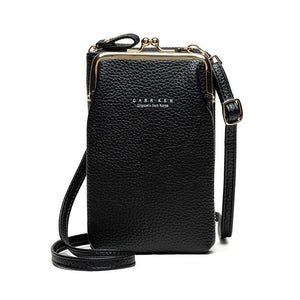 Small Crossbody Phone Bag for Women Lightweight - Leather Phone Wallet Purse with Shoulder Strap & Card Slots
