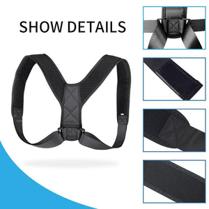 Posture Corrector-Back Brace for Men and Women- Fully Adjustable Straightener for Mid, Upper Spine Support- Neck, Shoulder, Clavicle, and Back Pain Relief-Breathable